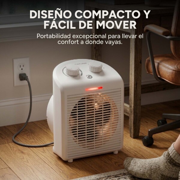 Caloventilador Goldtech 2000W 220V 2 Niveles Frío Calor Blanco