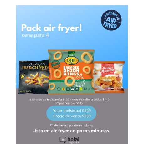 PACK AIR FRYER! CENA PARA 4 PACK AIR FRYER! CENA PARA 4