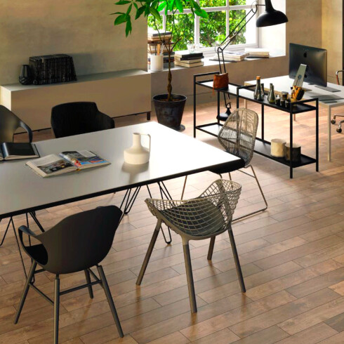 Maderado Para Piso 19X120 Rectificado Con Relieve GAMAS DE BEIGE