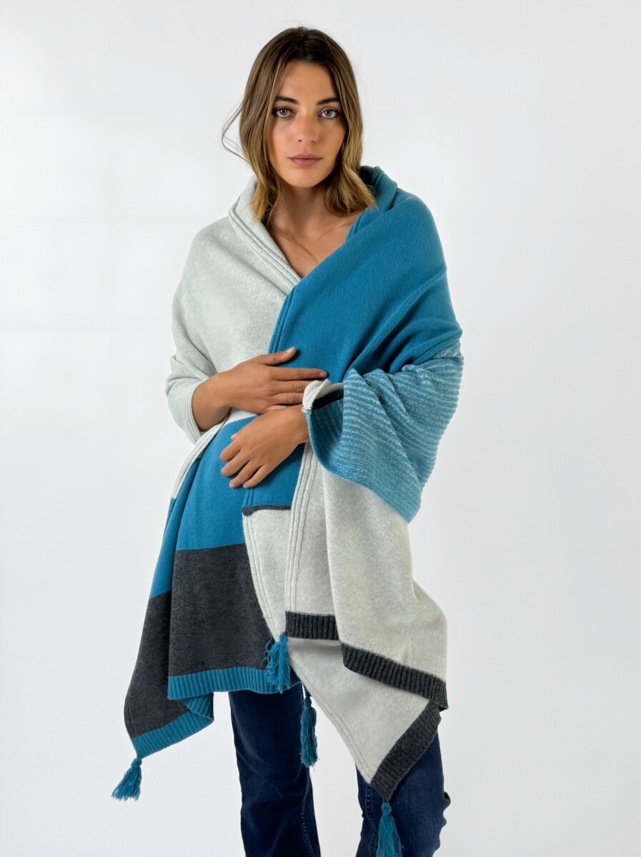 PASHMINA AURORA - TURQUESA 