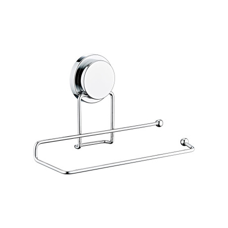 Soporte Para Rollo Cocina Sin Perforar Plateado