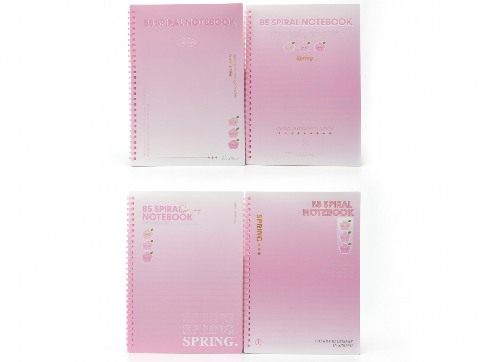 CUADERNO DE ESPIRAL B5 (FLOR DE CEREZO) 