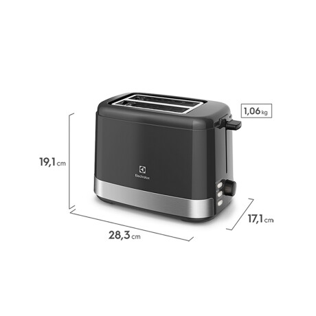 Tostadora Eléctrica Electrolux Inox ETS10 8 niveles de tostado Tostadora Eléctrica Electrolux Inox ETS10 8 niveles de tostado
