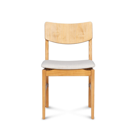 Silla Zoe - Cedro - Tela Rústica Rustico beige (4F)