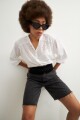 Camisa broderie mangas balloon blanco