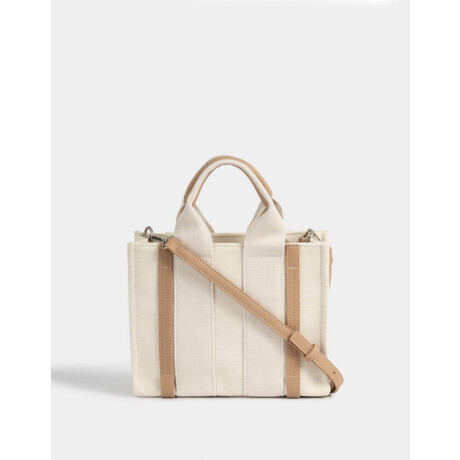 Cartera City Canvas Blanco Crudo
