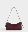Bandolera Suede Chocolate Violeta Uva