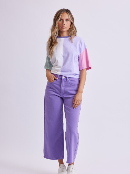 Remera manga corta oversize Estampa Bloques