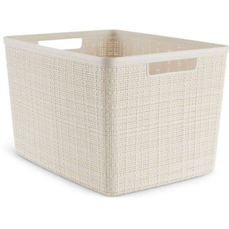 Cesta Jute 20L Plastico Blanco Crudo
