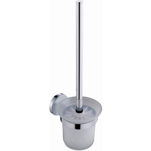 CEPILLO PARA INODORO DE METAL TERMINACION BRILLO CROMO CROMO