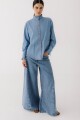 CAMISA OTA JEAN Celeste