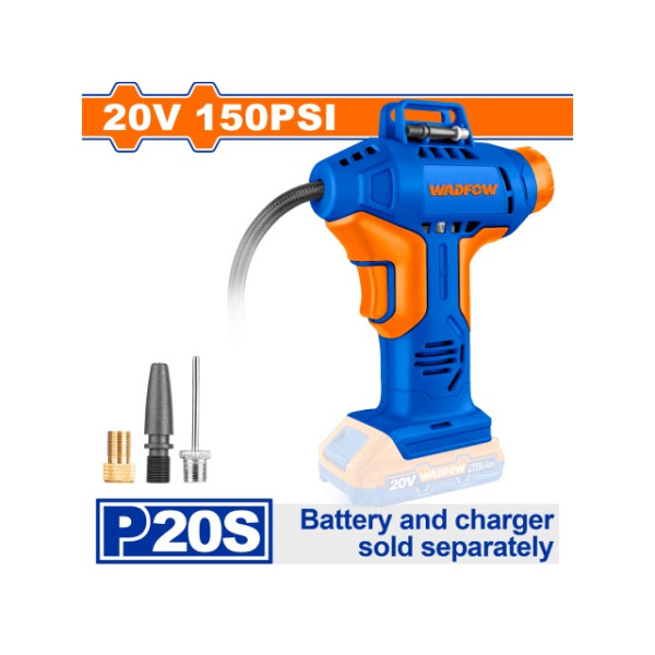 INFLADOR COMPRESOR A BATERIA 20V P20S 150PSI 10.5 BAR WADFOW WLN2520 INFLADOR COMPRESOR A BATERIA 20V P20S 150PSI 10.5 BAR WADFOW WLN2520