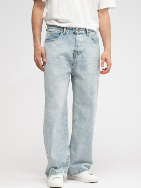 Pantalón Jean Ancho Azul Claro