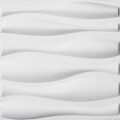 PANEL DECORATIVO EN PVC 3D PARA PARED MODELO D026 50x50 CM BLANCO MATE Panel Decorativo En Pvc 3d Para Pared Modelo D026 50x50 Cm Blanco Mate