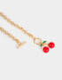 Collares Cortos Frutas Collar Con Fruta - Dorado