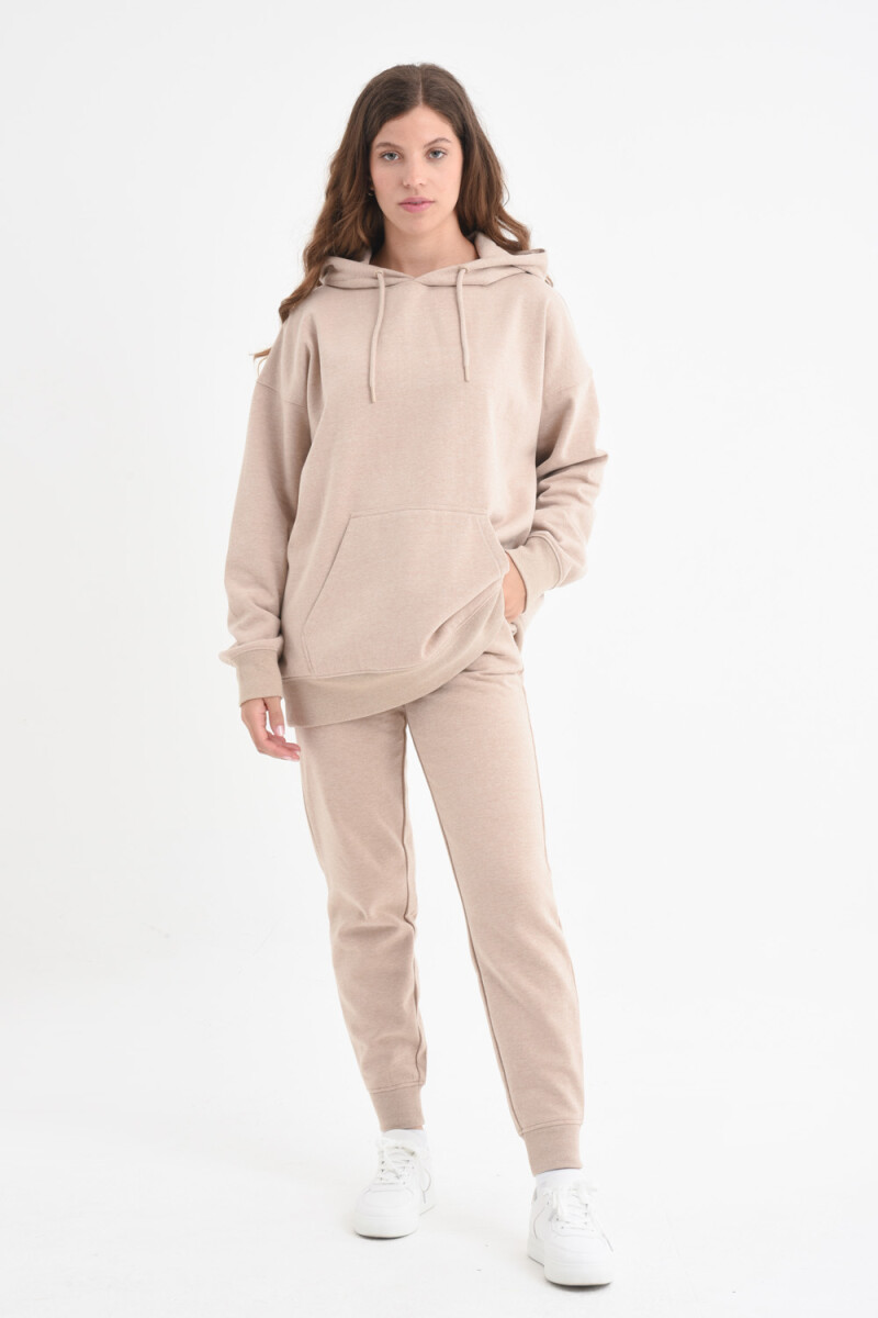 Pantalón deportivo jogger Beige