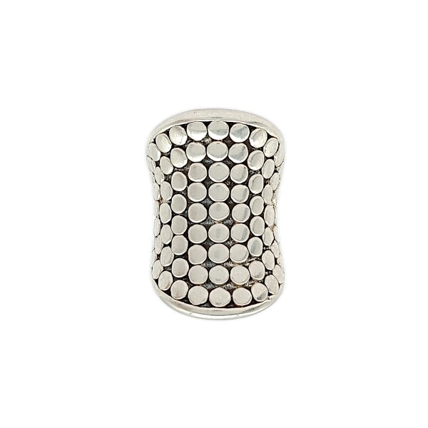 Anillo Puntos-Plata 925 Inflada-Sin Piedra-AN3122 sinpiedra