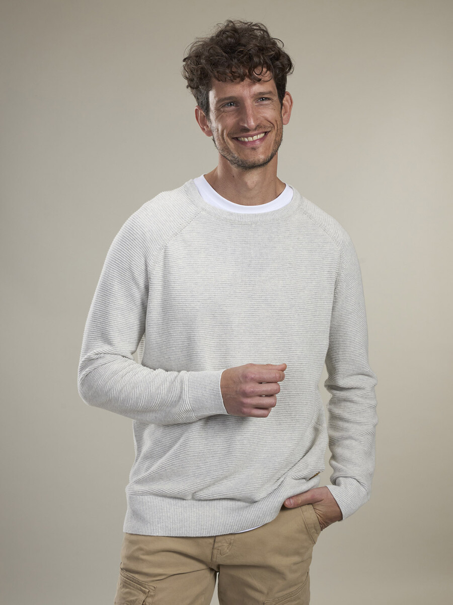 SWEATER BASILEA - GRIS CLARO MELANGE 