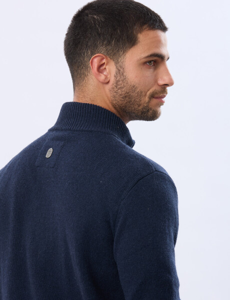 CAMPERA LANA TEJIDA Azul