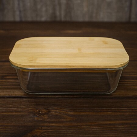 VIANDA RECIPIENTE DE VIDRIO CON TAPA BAMBU 800ML VIANDA RECIPIENTE DE VIDRIO CON TAPA BAMBU 800ML