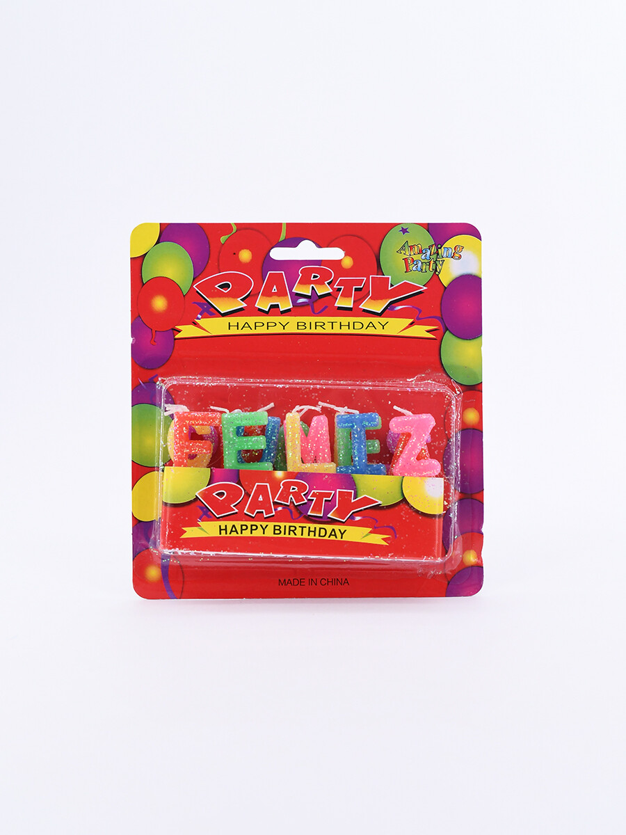 VELAS FELIZ CUMPLEAÑOS - MULTICOLOR 