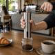 Molinillo de café manual en acero inoxidable GRIS