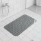 Alfombra con ventosas para el baño 38cm x 70cm GRIS