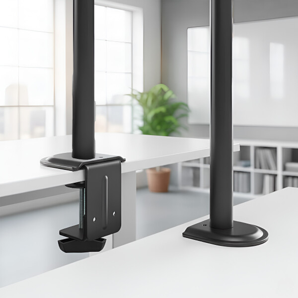 Soporte Monitor Brateck 17"-32" Ergonomico Ajustable Acero Color Negro