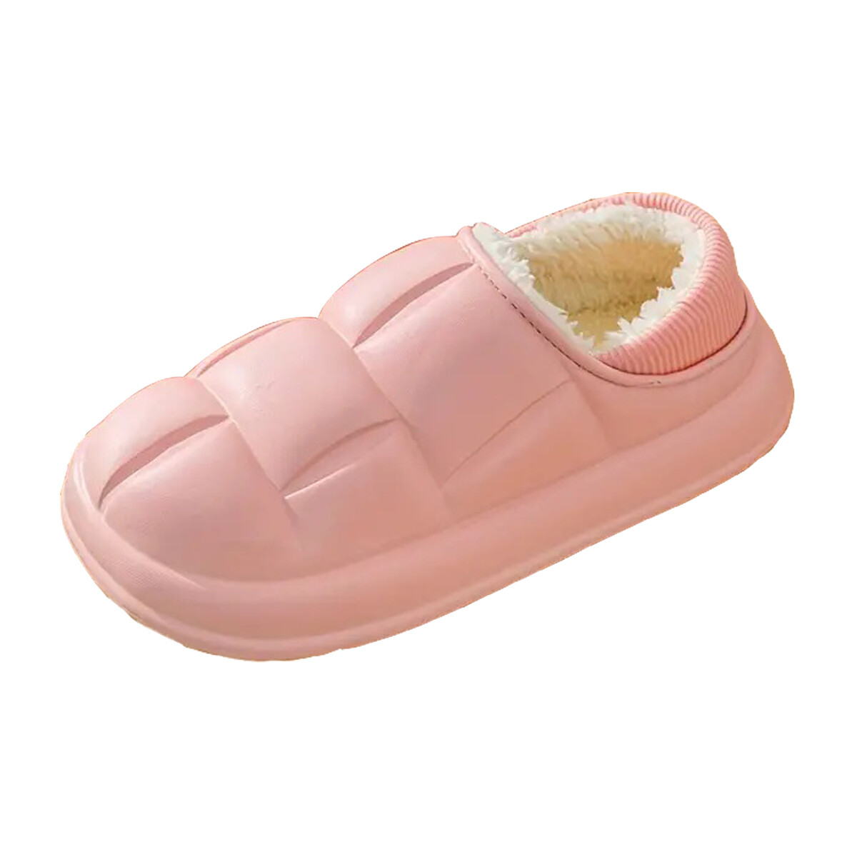 Pantufla Gomón Antideslizante Invierno Unisex - Rosa 