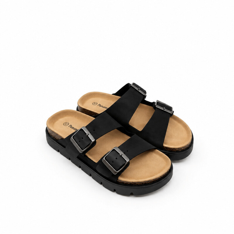 Sandalia de dama Panama Jack BLACK