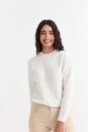 Sweater en punto waffle CRUDO