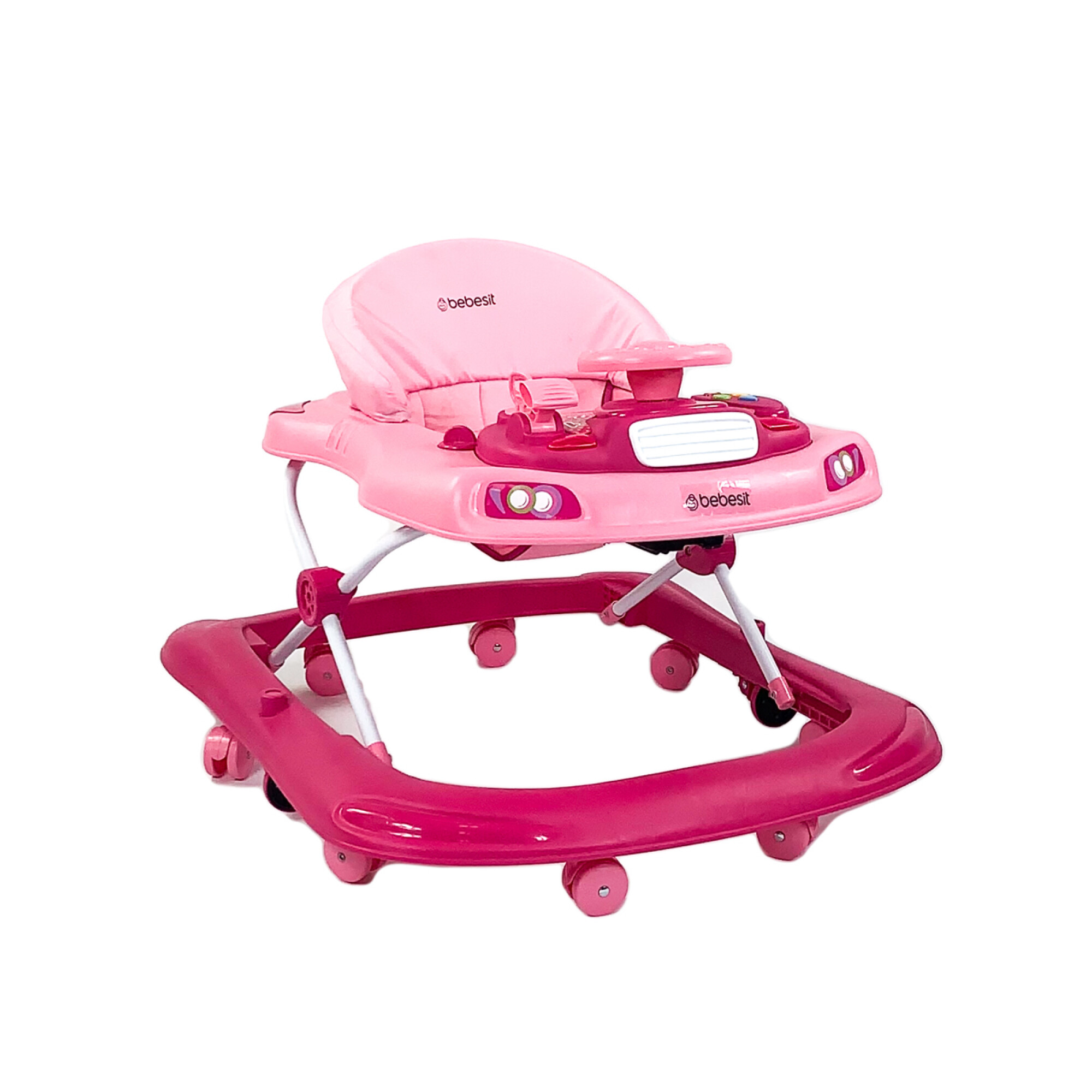 Andador para bebé modelo volante rosa. Andador de actividades o tacatá :  : Bebé