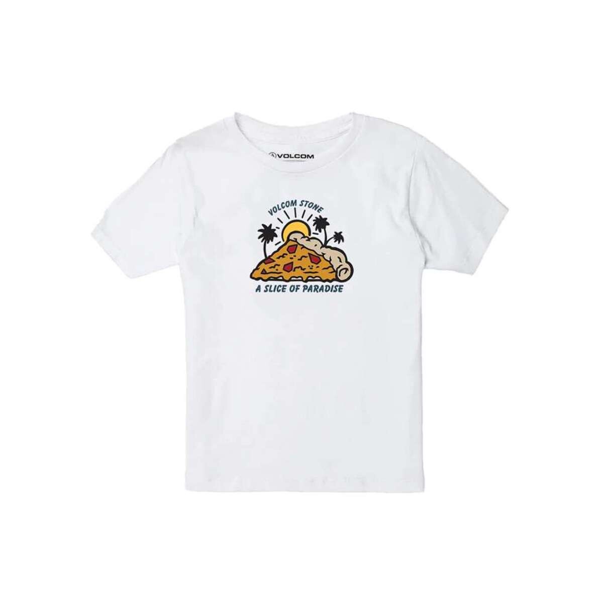 Remera Volcom Cheesy Street - Blanco 
