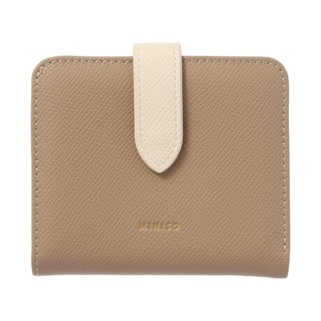 Billetera bicolor beige