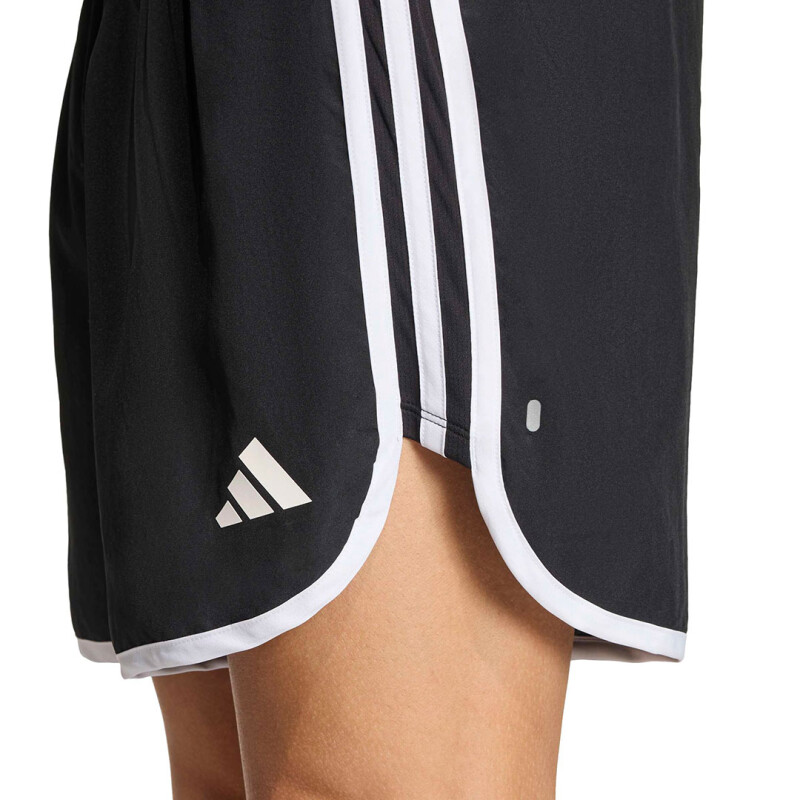 Short de Hombre Adidas Run Ess M20 M Negro - Blanco