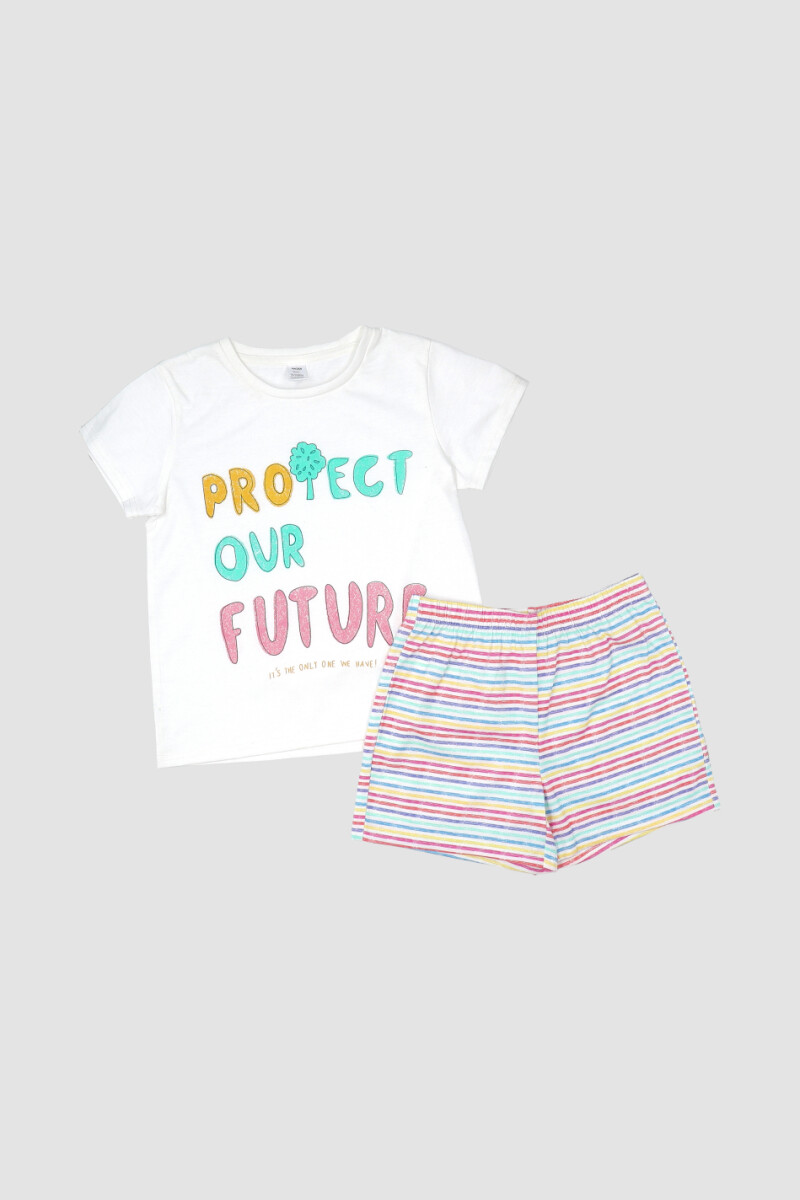 Pijama infantil future Blanco