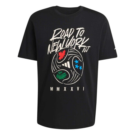Remera Graphic Road To Ny Nj Copa Mundial De La Fifa 26 de Hombre Negro