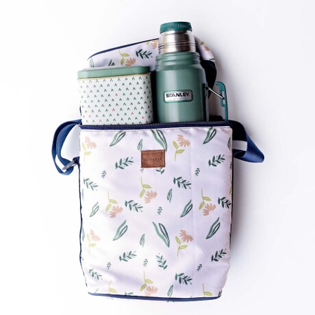 Bolso matero Flores Fondo Beige