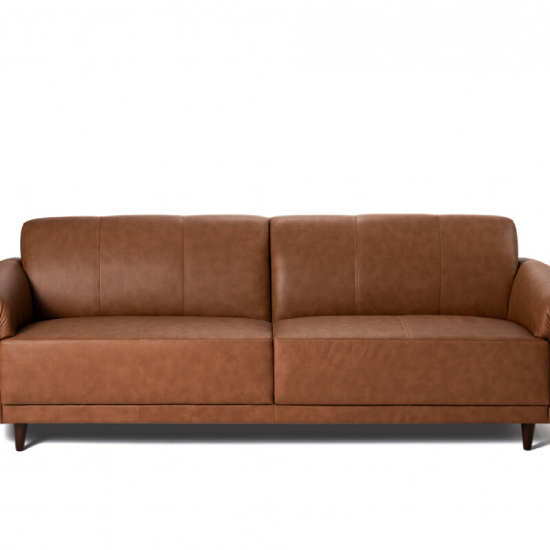 SOFA 3 CUERPOS - 100% CUERO - MODELO MARBELLA - COLOR MARRON CLARO SOFA 3 CUERPOS - 100% CUERO - MODELO MARBELLA - COLOR MARRON CLARO
