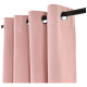 Cortinas Blackout 2 Paños 220cm X 140cm Satinado Calidad Rosa