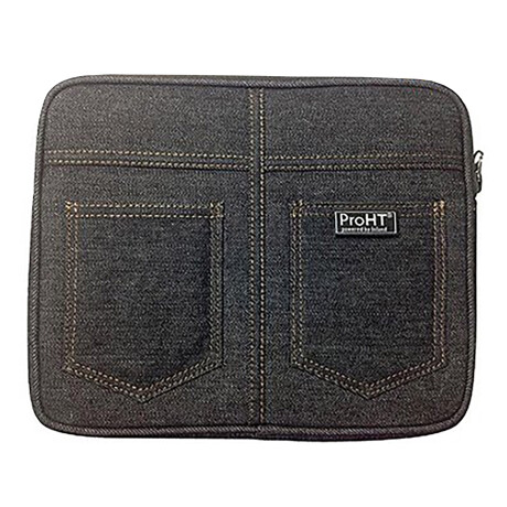 Inland - Estuche para Tablet 10,2'' Denim Case Proht 2612 - Cierre de Cremallera. Bolsillos para Acc 001