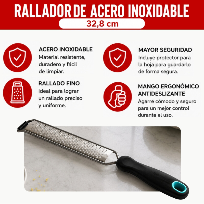 Rallador 32,8cm INOX