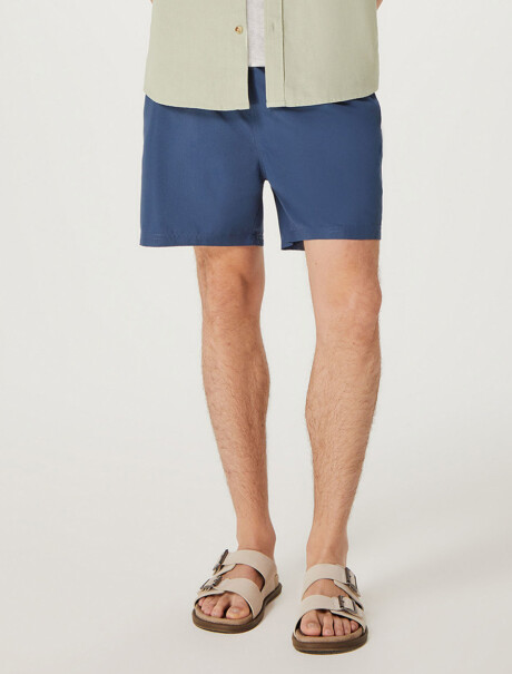 SHORT DE BAÑO CON SUSPENSOR AZUL
