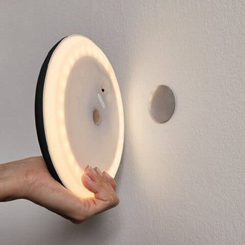 Aplique LED negro magnética 2w blanco dinámico EG3660