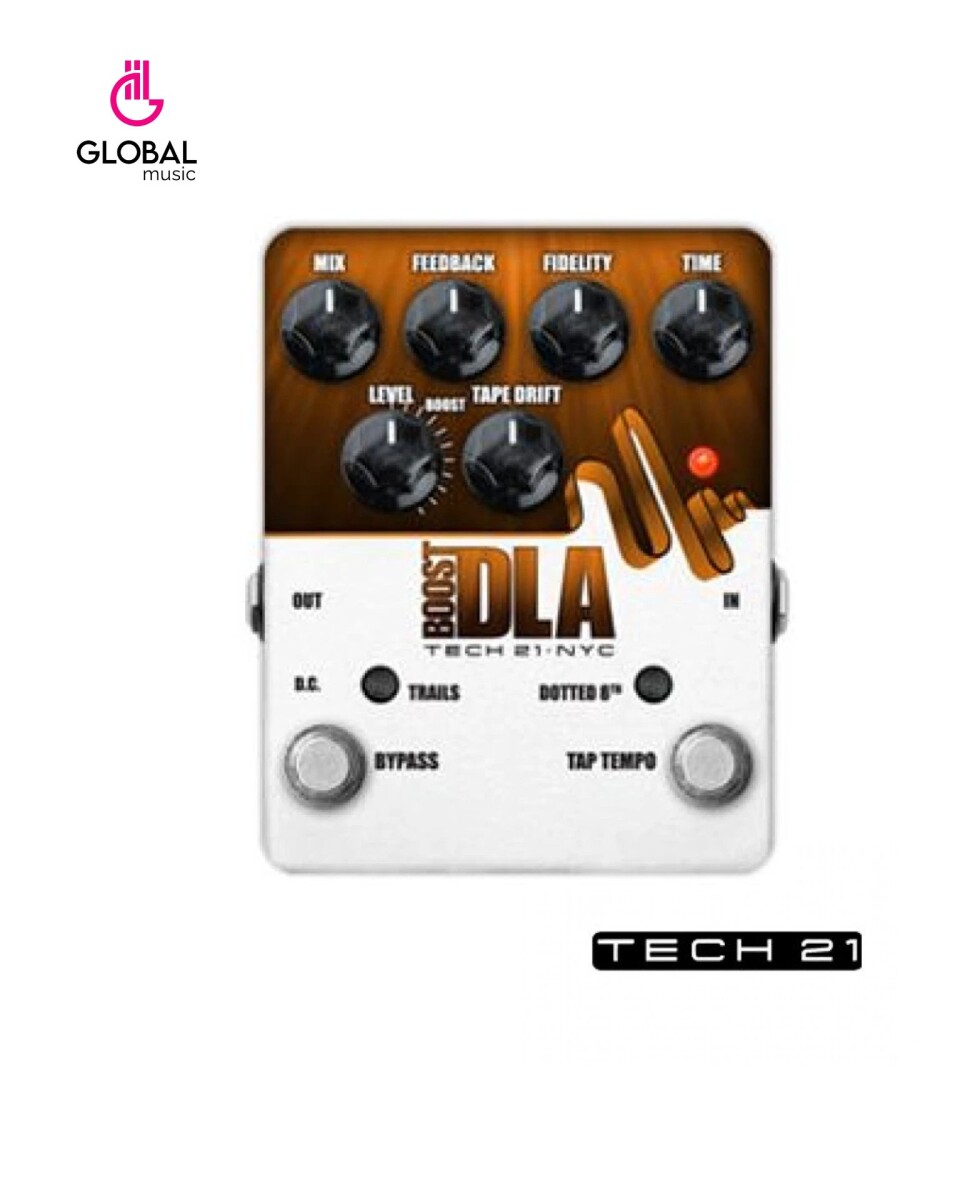 PEDAL DE EFECTO TECH21 ANALOG DELAY EMULATOR TAP TEMPO 