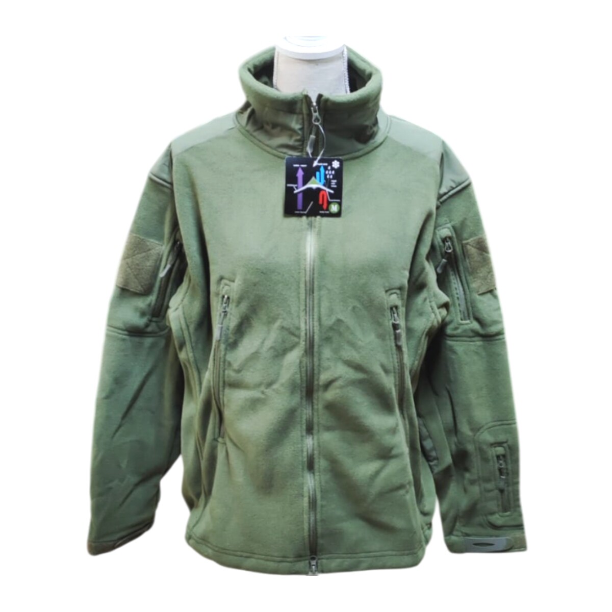 CAMPERA ORISTAL TACTICA POLAR C/VARIOS CIERRES C108 