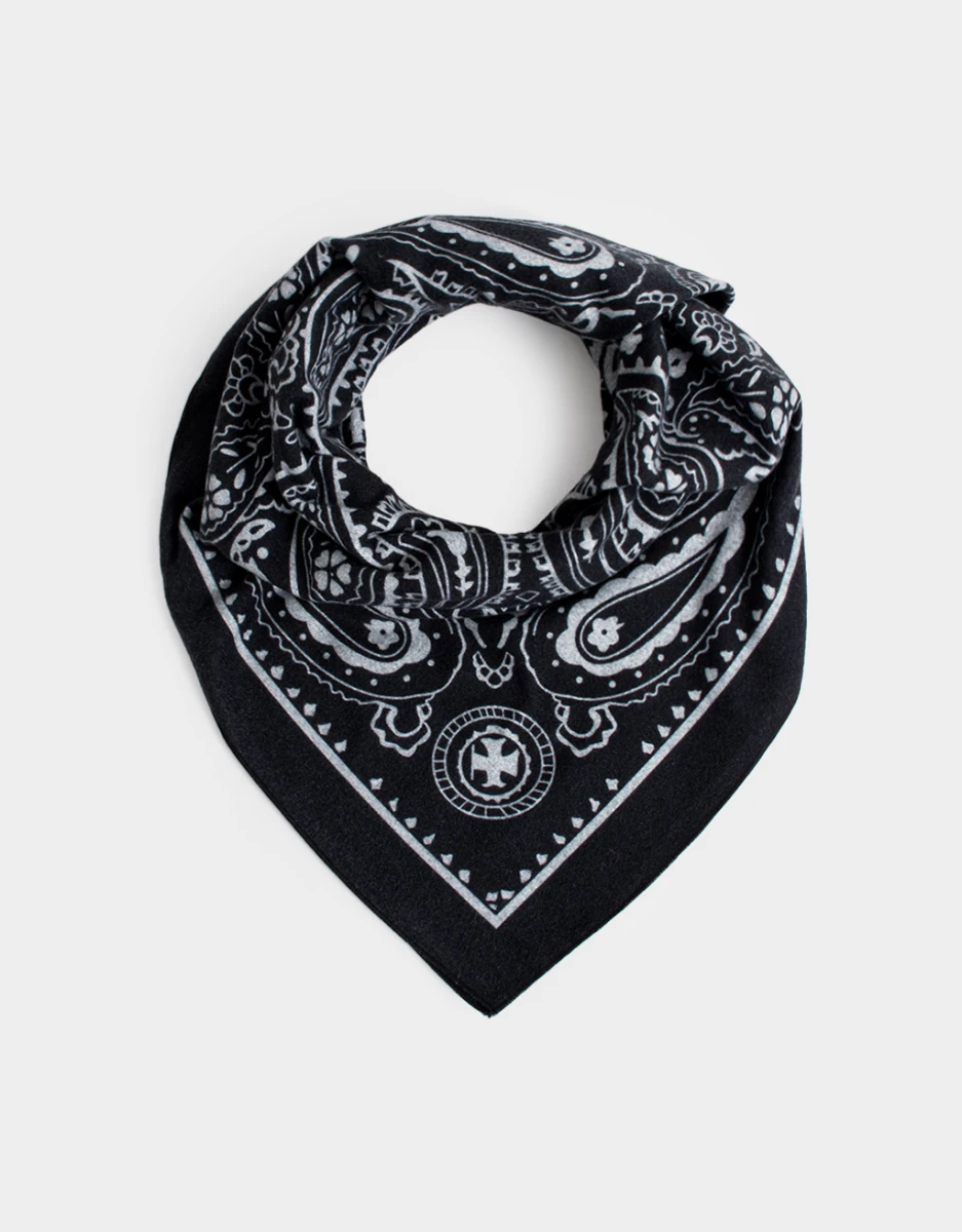 Pañuelo Paisley Negro 