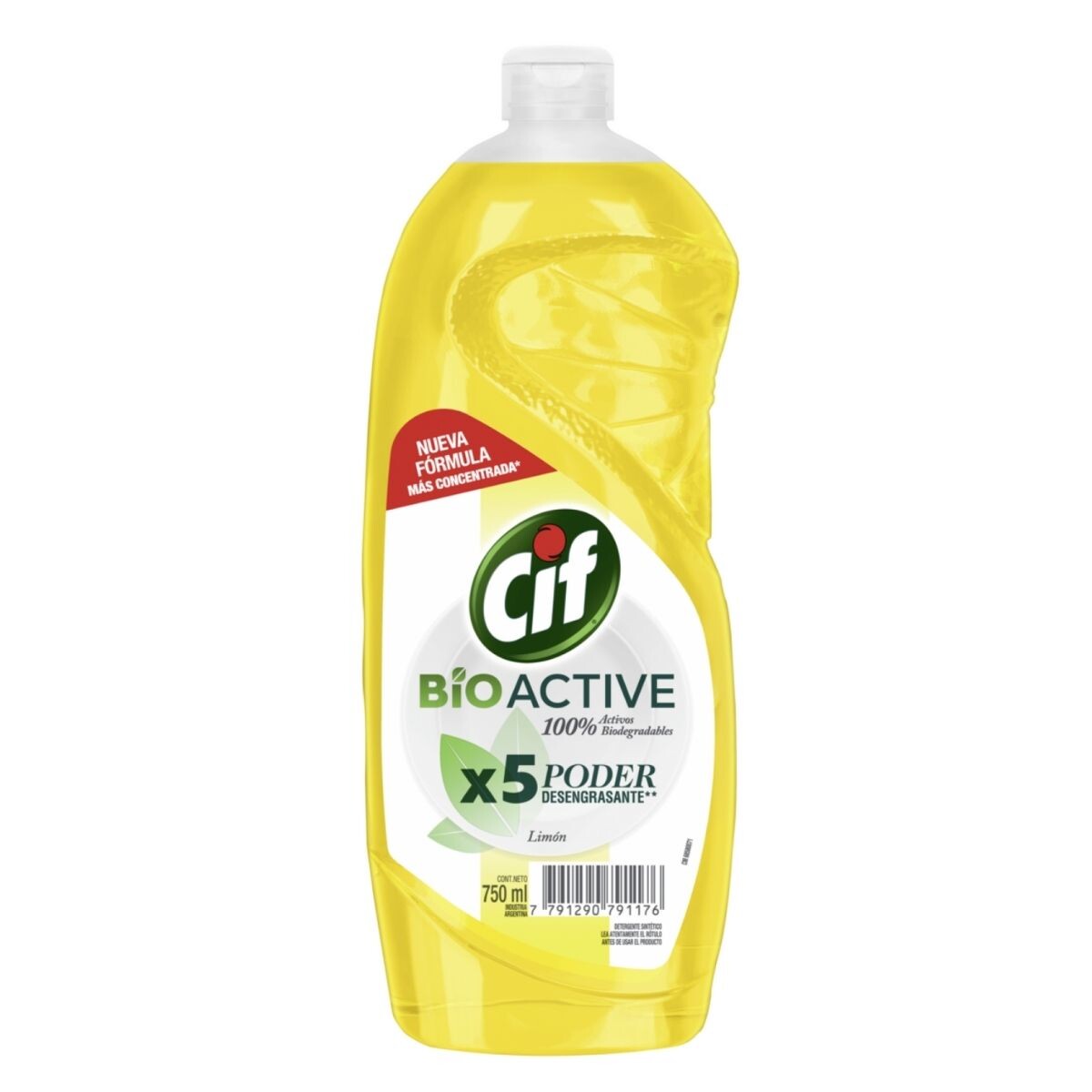 Detergente Líquido CIF Bio Active Limón - 750 ML 