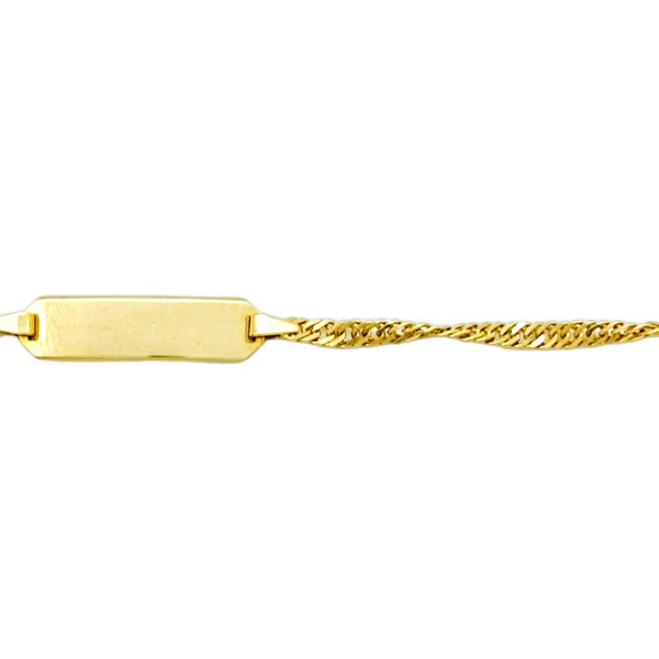 Pulsera Identidad Singapur-Oro bajo-Sin Piedra-PU8018 sinpiedra