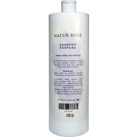 Acondicionador Púrpura para Rubios NATUR BLUE 1 L